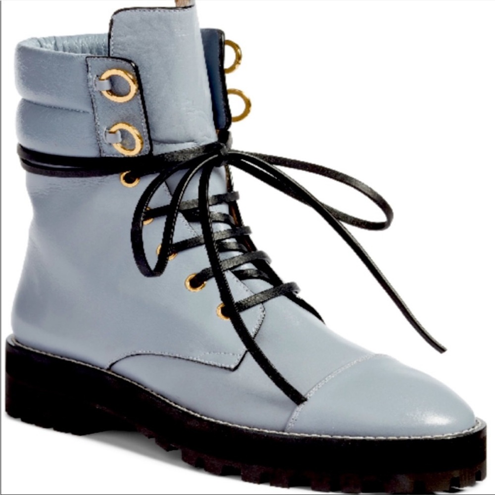 Stuart Weitzman Lexie Boot Dovetail Gray 37 Us 7 - image 2
